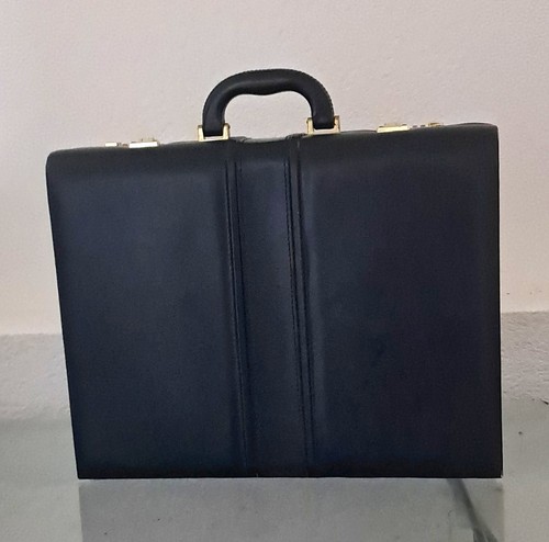Aktenkoffer aus leder schwarz - aus,