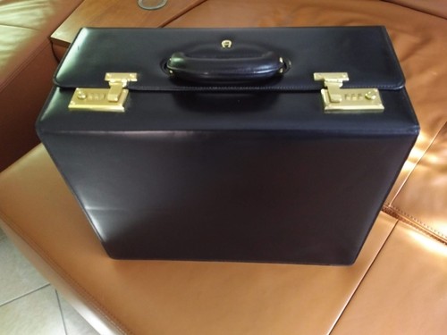 Aigner pilotenkoffer leder neu - pilotenkoffer,