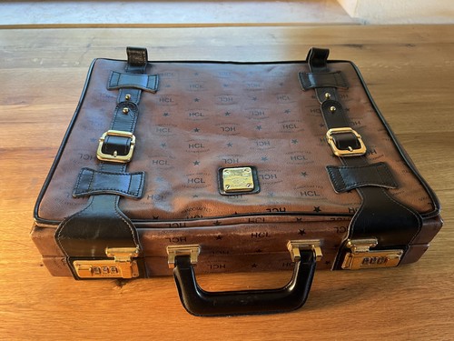Vintage hcl aktenkoffer leder - hcl,