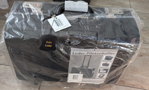 Pilotenkoffer echt leder - echt,