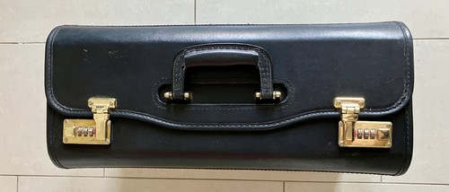 Leder aktenkoffer - aktenkoffer, /